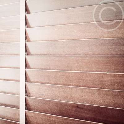 50mm Teak Extended Drop Wooden Venetian Blinds